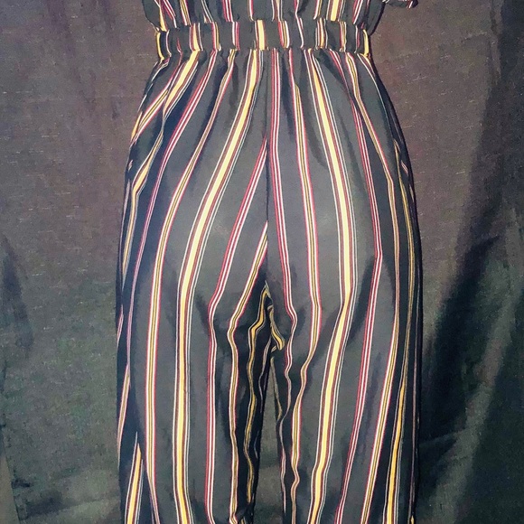 Mint of Blush Black Stripe Multicolored Jumpsuit - Picture 5 of 8
